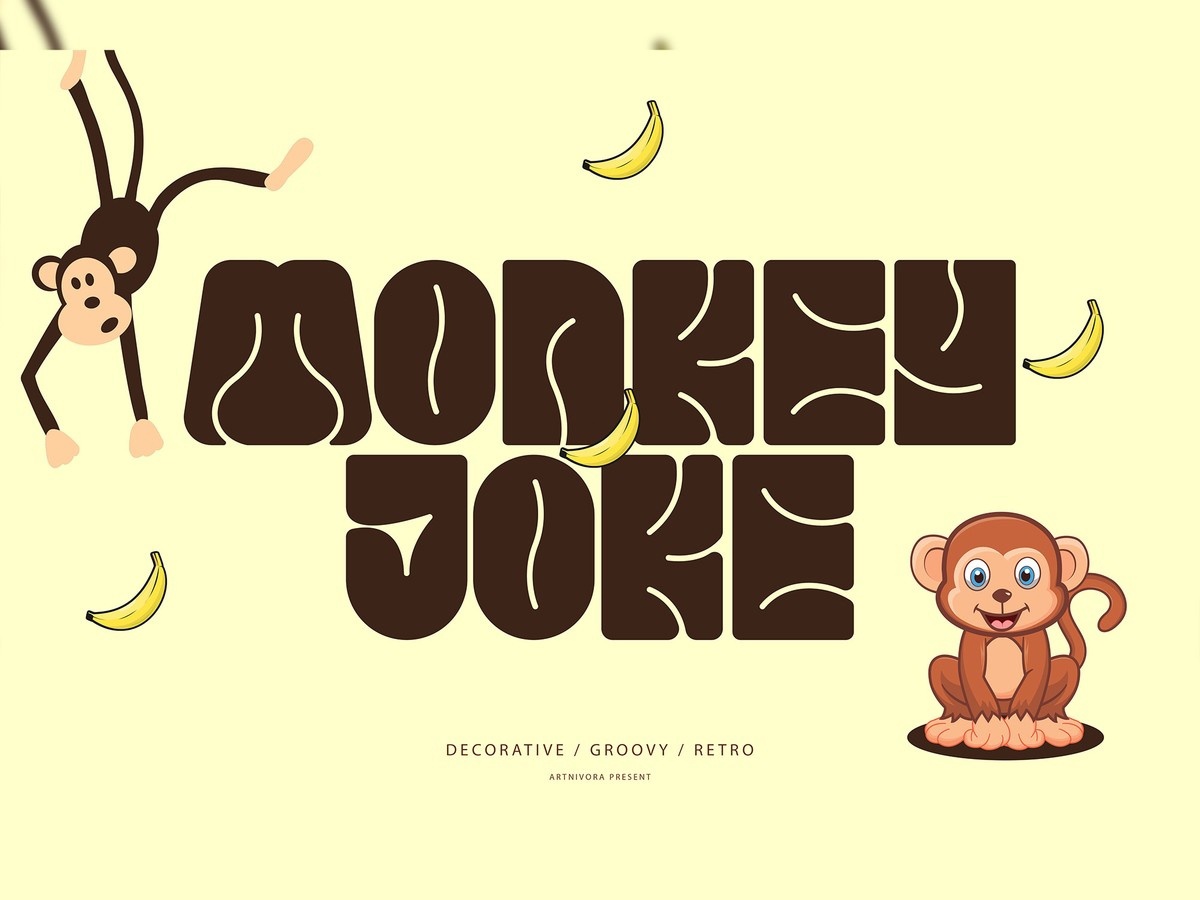 Пример шрифта Monkey Joke