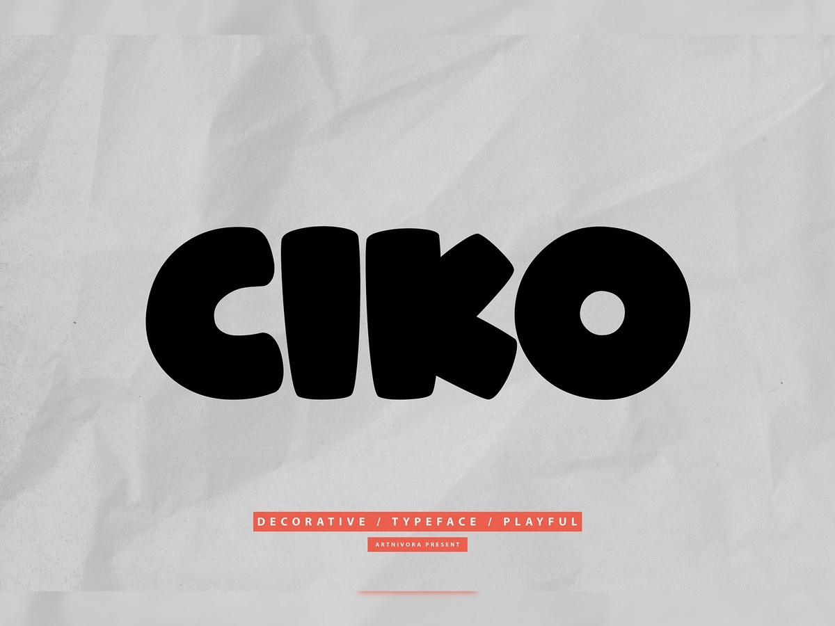 Пример шрифта Ciko