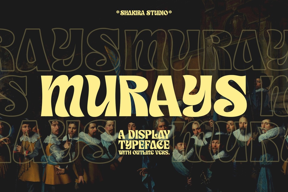 Пример шрифта Murays