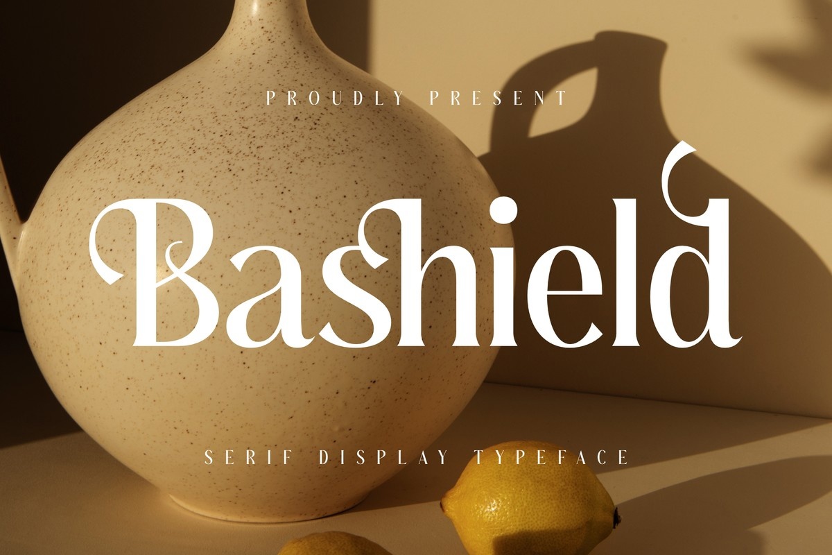 Пример шрифта Bashield