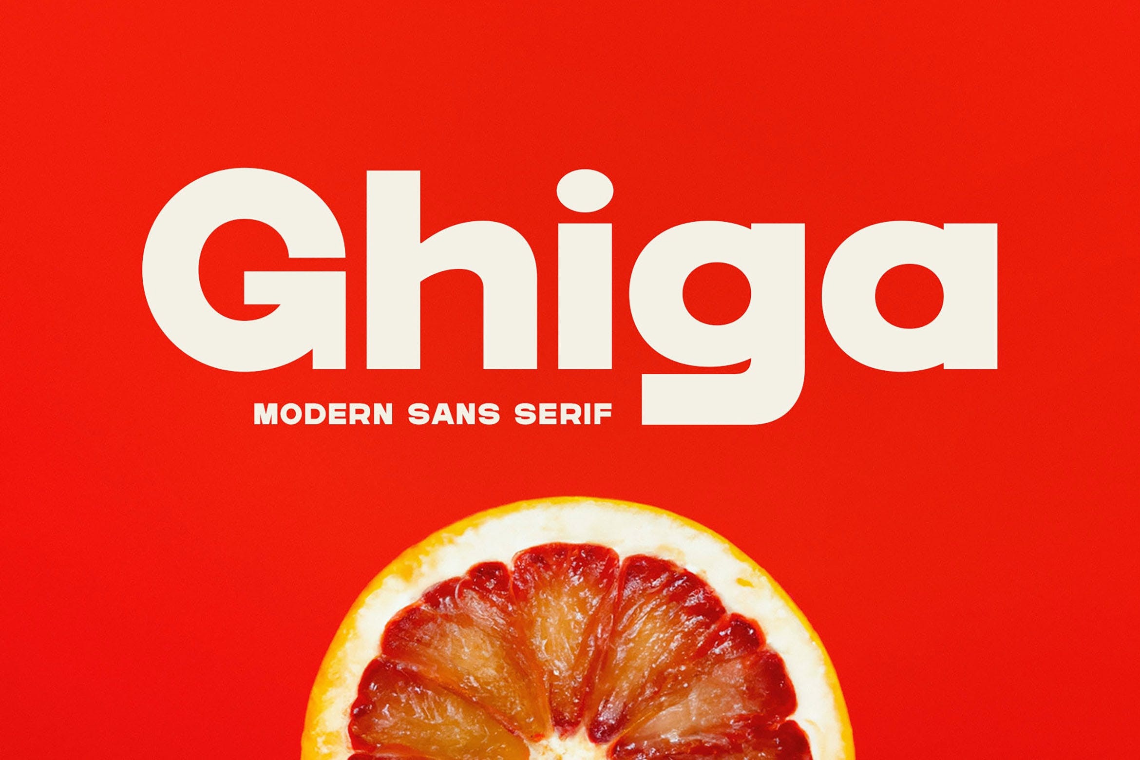Пример шрифта Ghiga