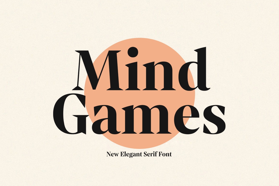 Пример шрифта Mind Games