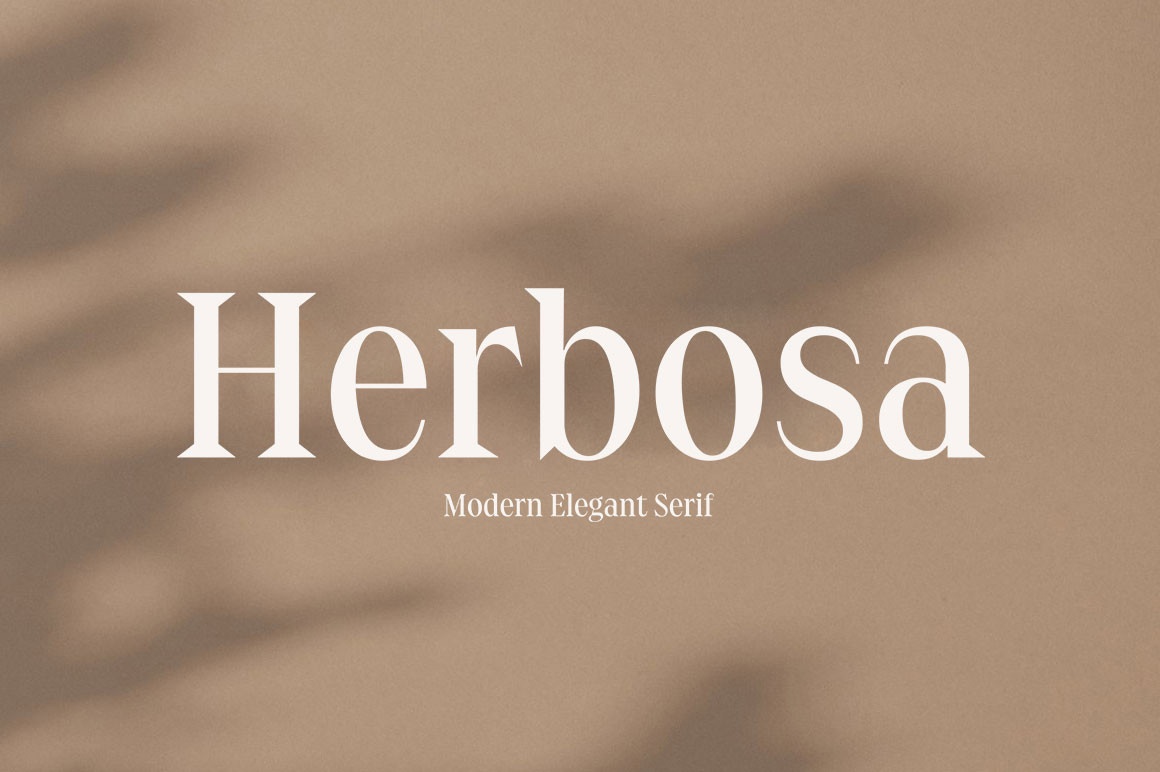 Пример шрифта Herbosa Regular