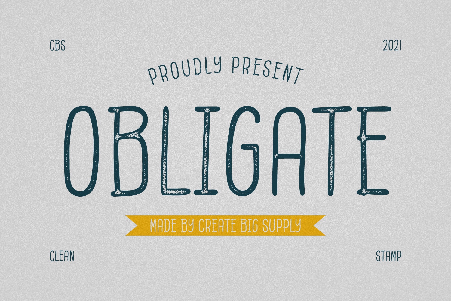 Пример шрифта Obligate
