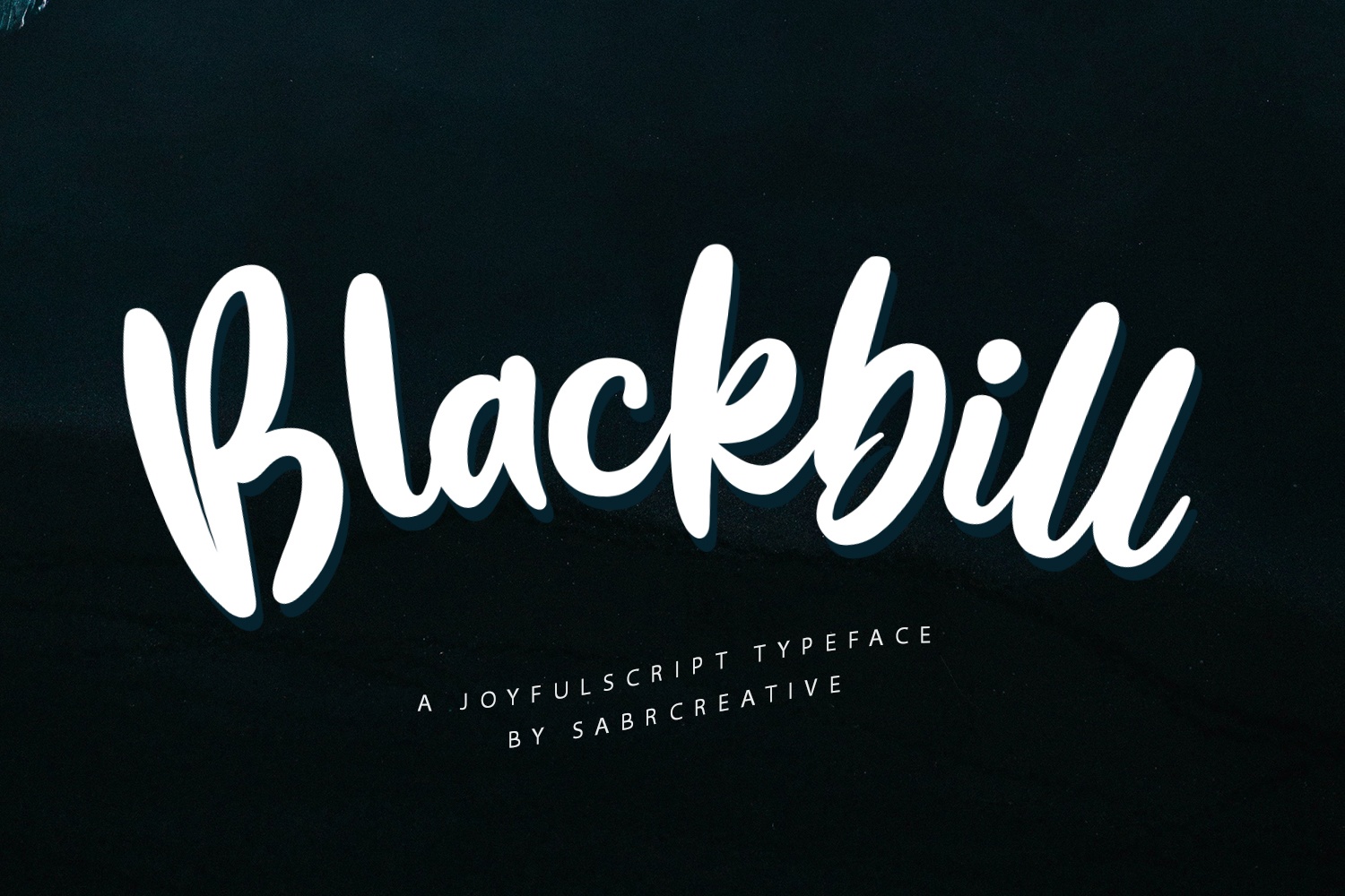 Пример шрифта Blackbill