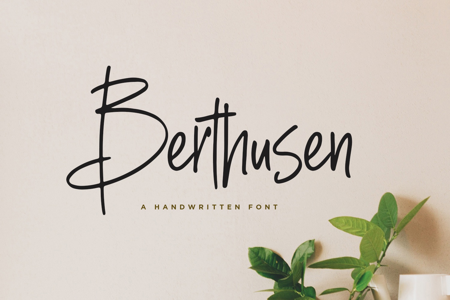 Пример шрифта Berthusen