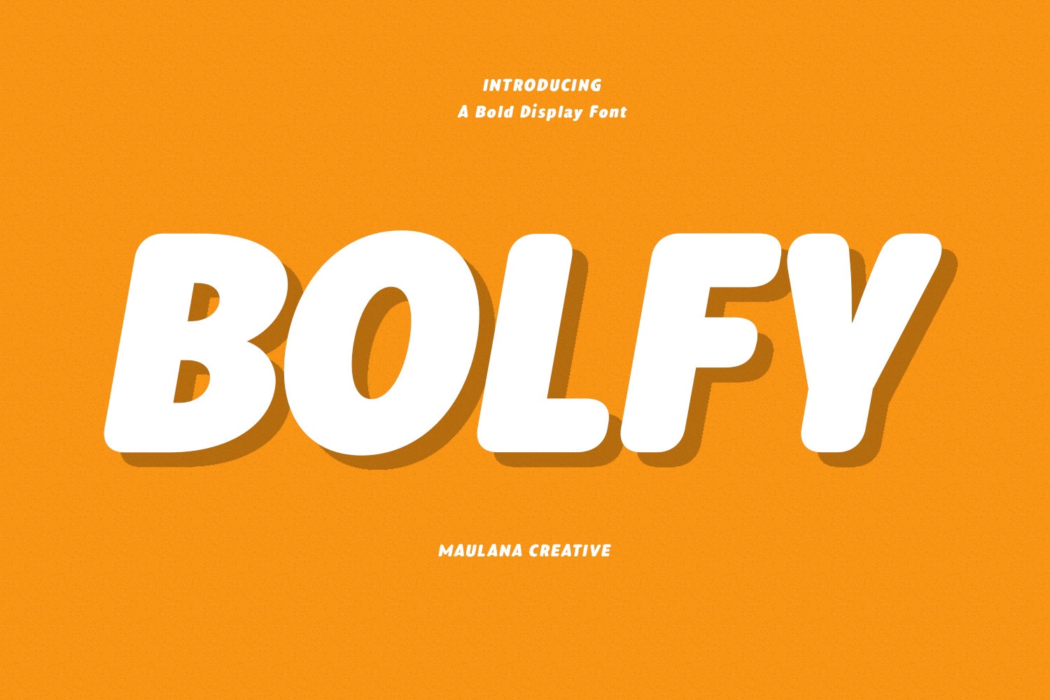 Пример шрифта Bolfy