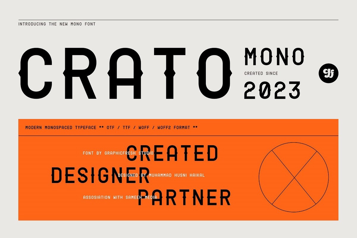Пример шрифта Crato Mono Regular