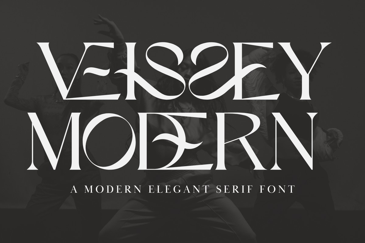 Пример шрифта Veissey Modern