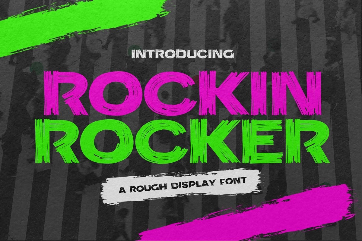 Пример шрифта Rockin Rocker