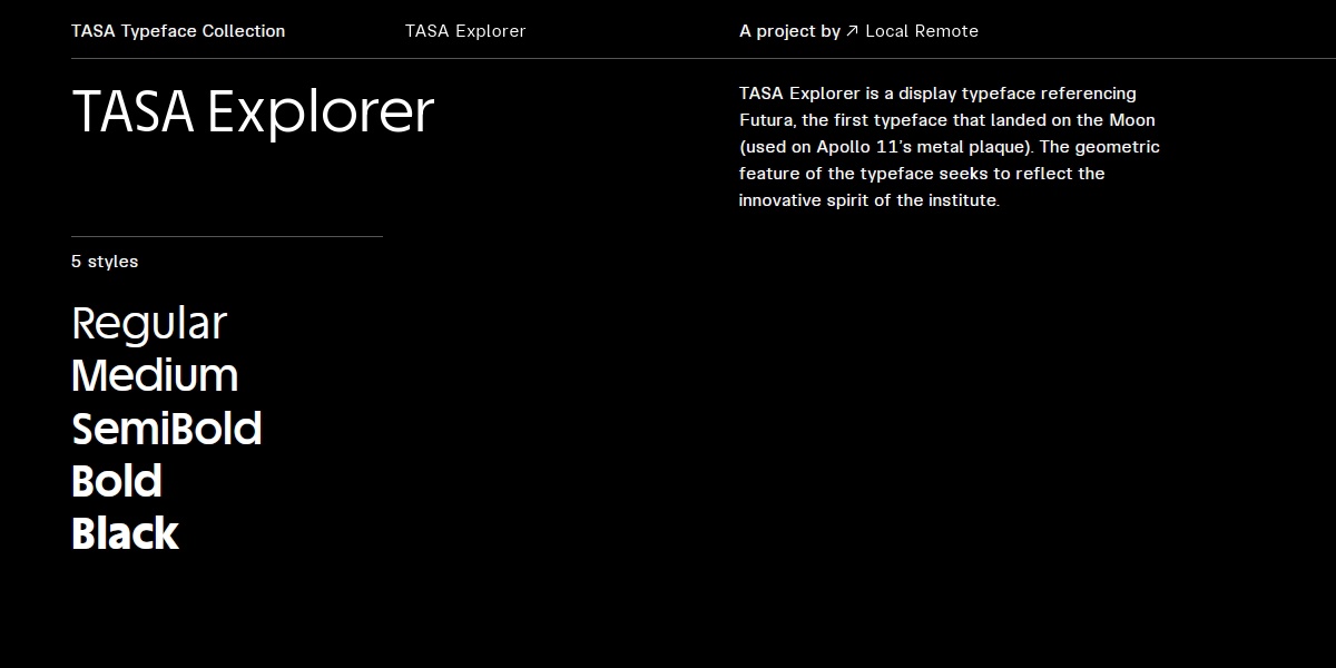 Пример шрифта TASA Explorer Bold