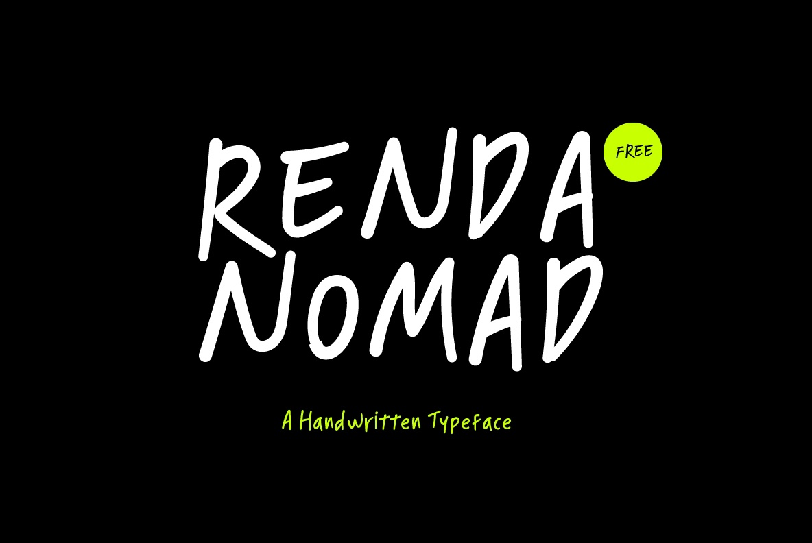 Пример шрифта Renda Nomad