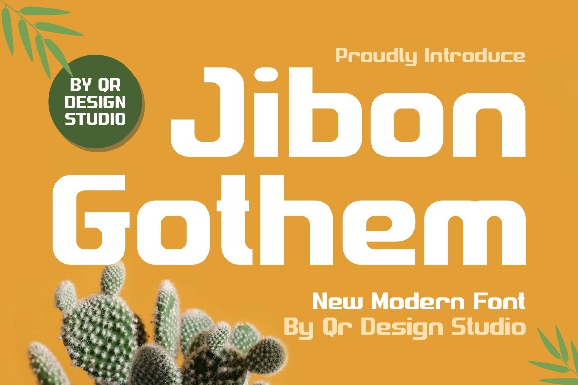 Пример шрифта Jibon Gothem