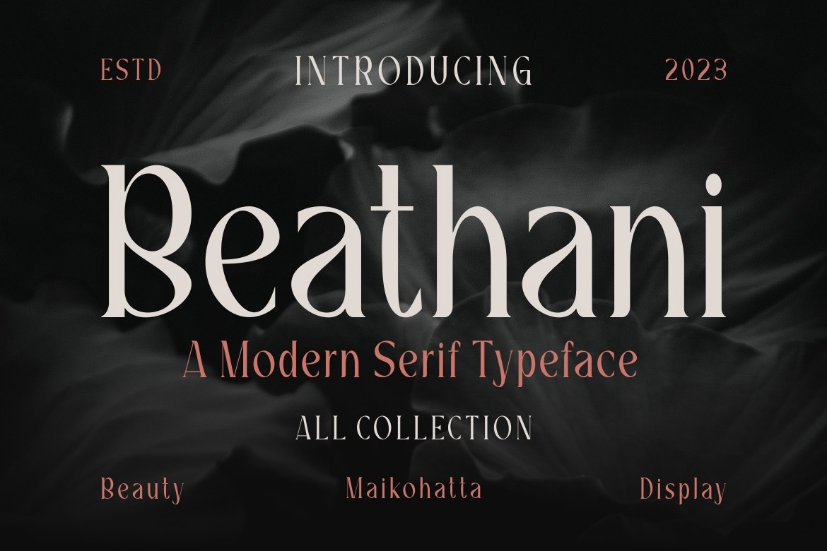 Пример шрифта Beathani