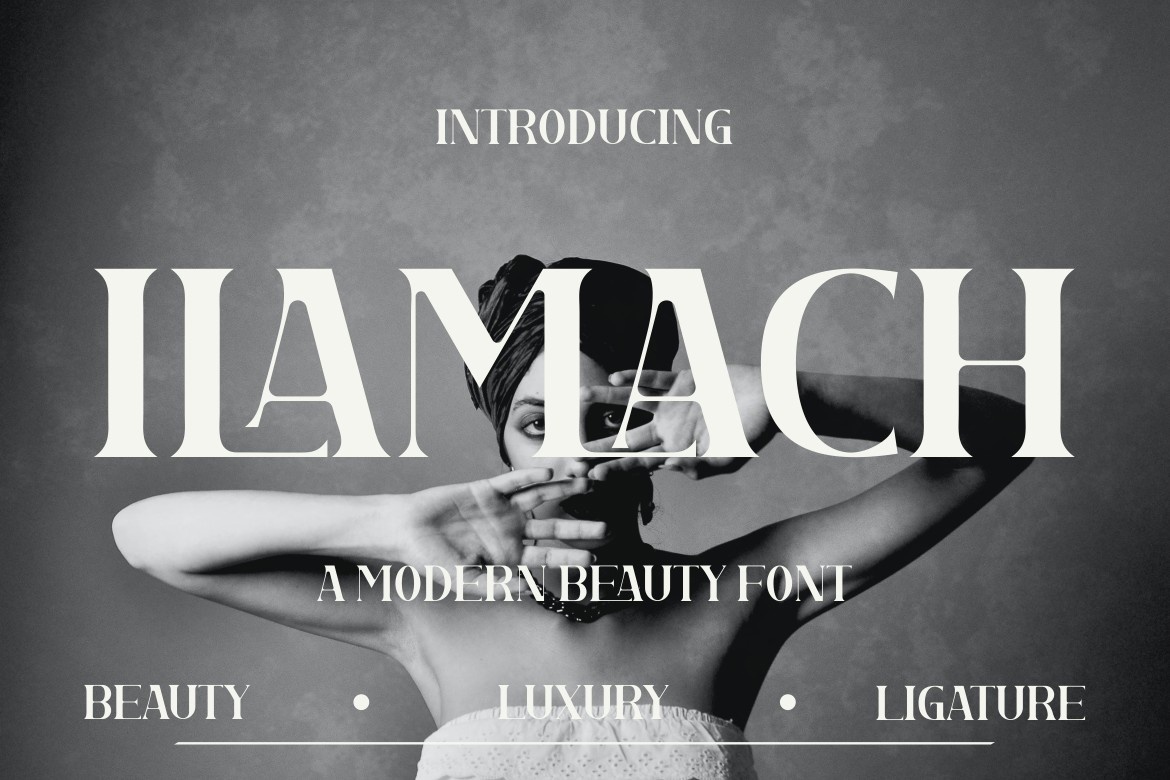 Пример шрифта Ilamach Regular