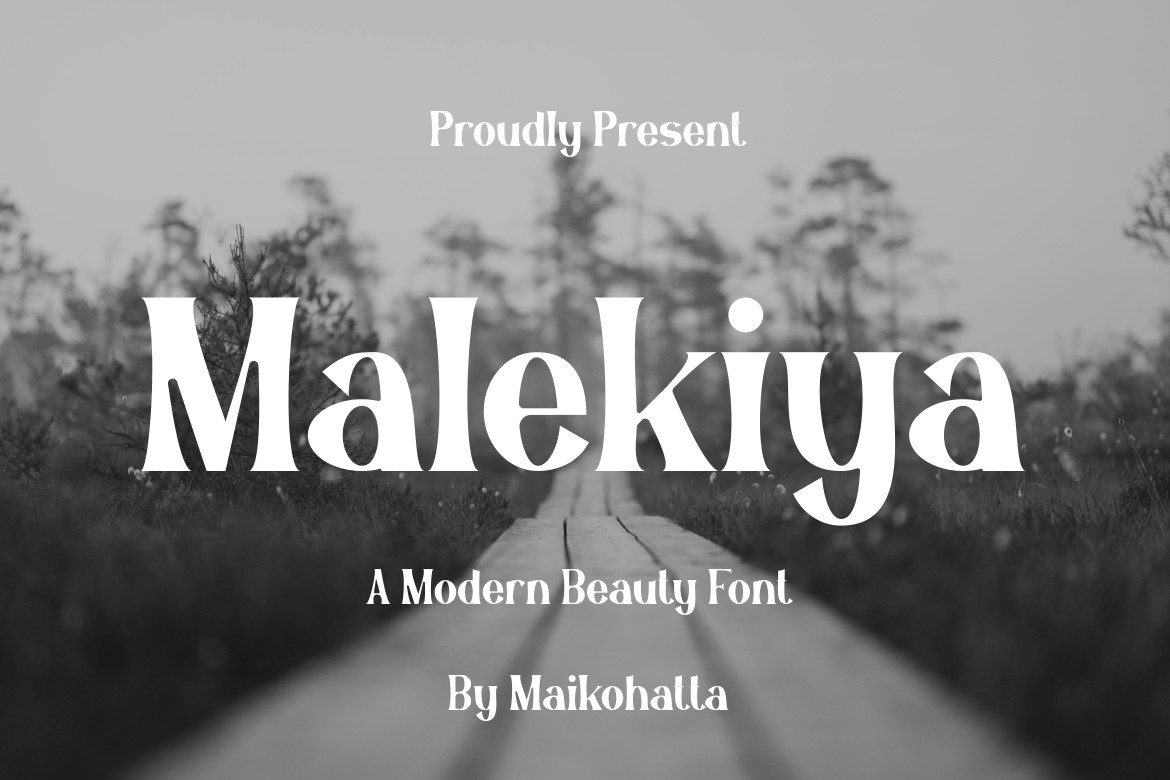 Пример шрифта Malekiya Regular