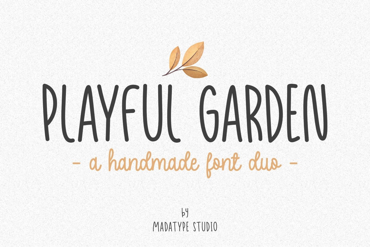 Пример шрифта Playful Garden