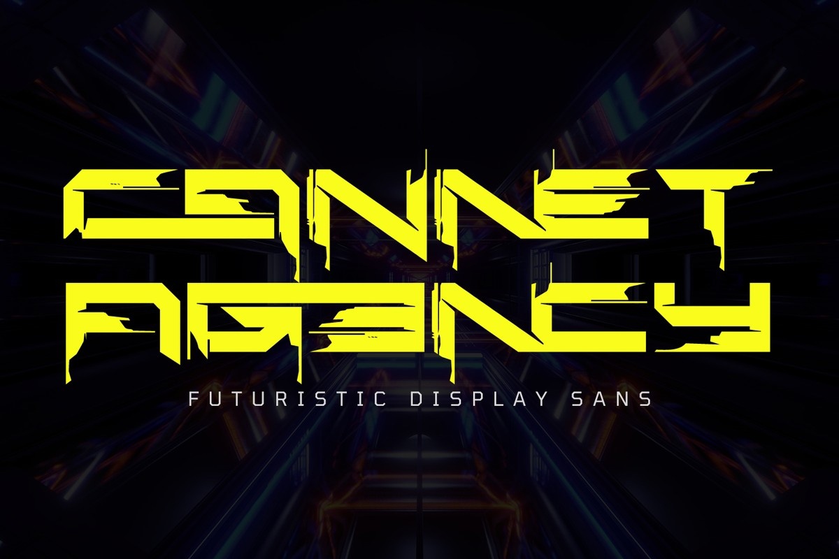 Пример шрифта Cannet Agency Light