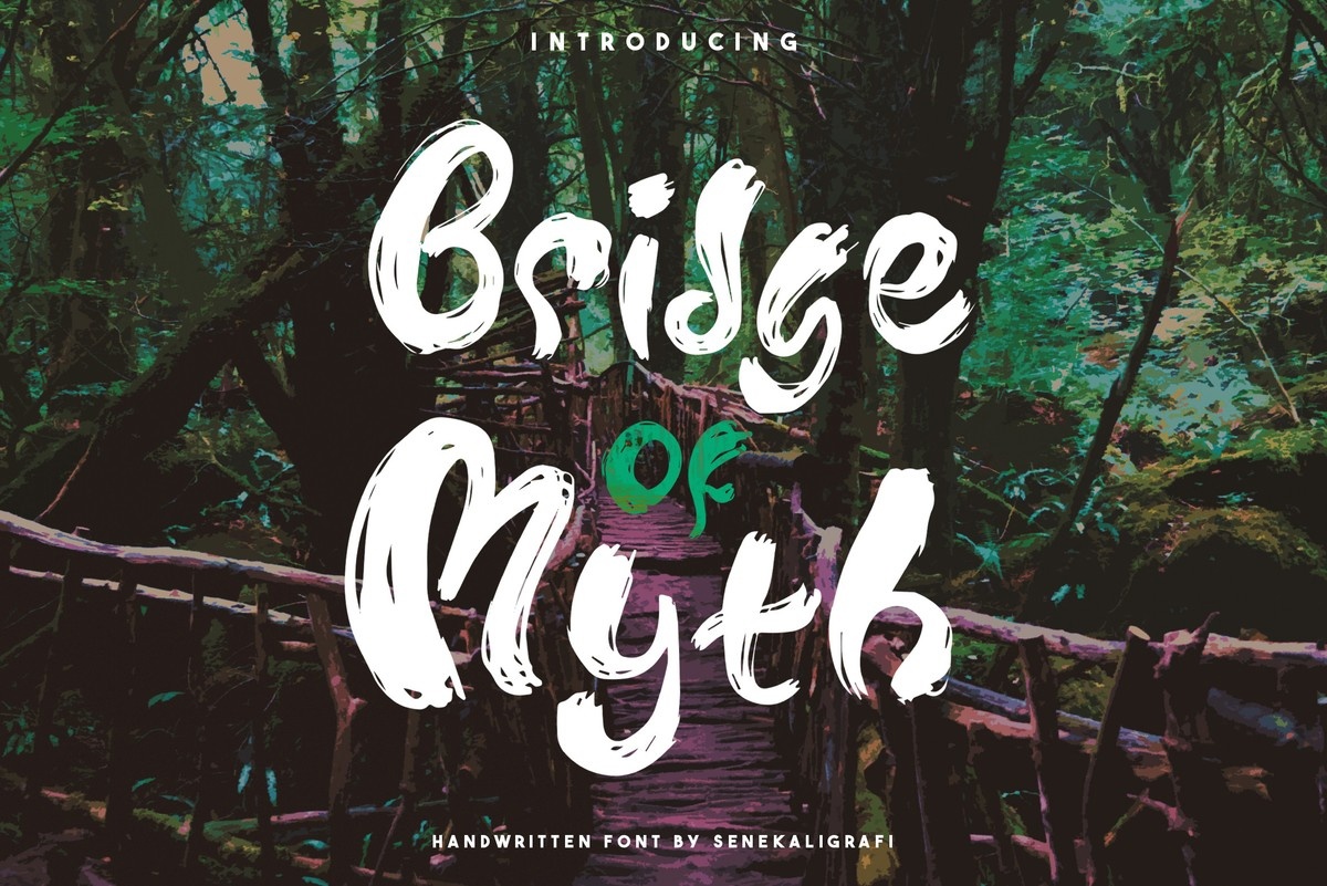 Пример шрифта Bridge of Myth