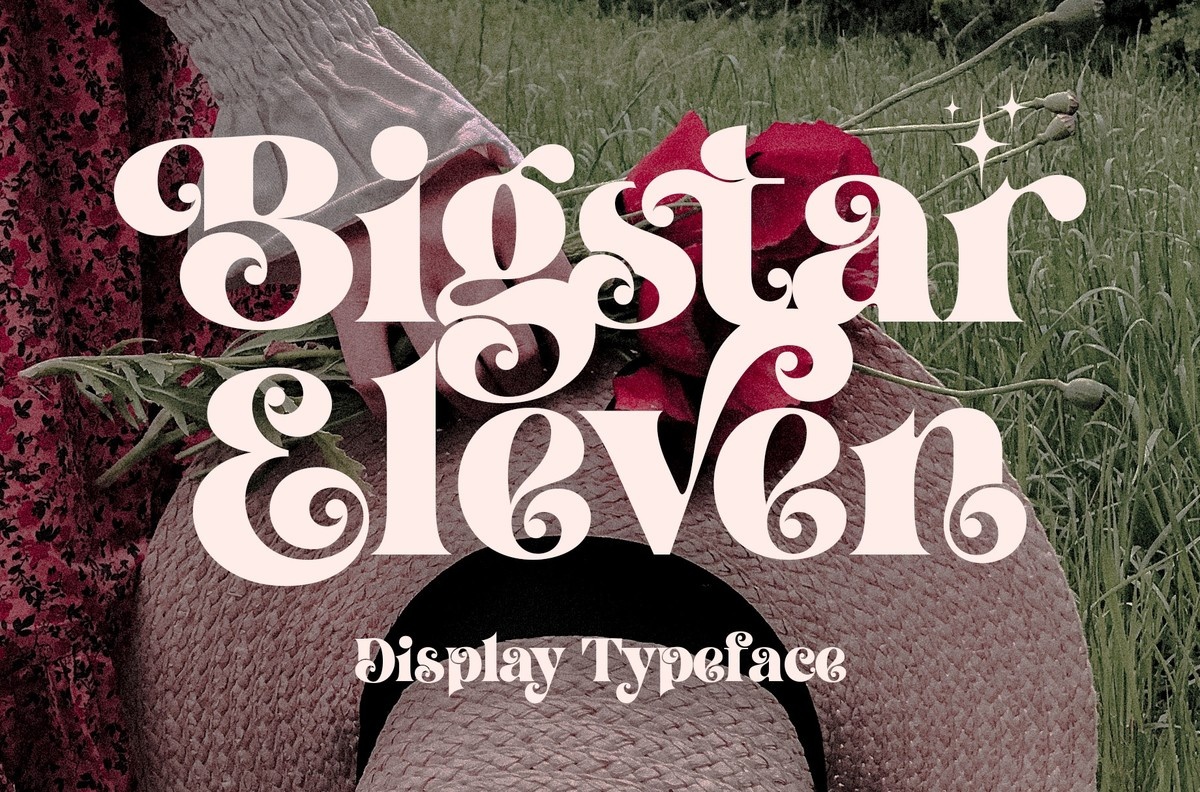 Пример шрифта Bigstar Eleven