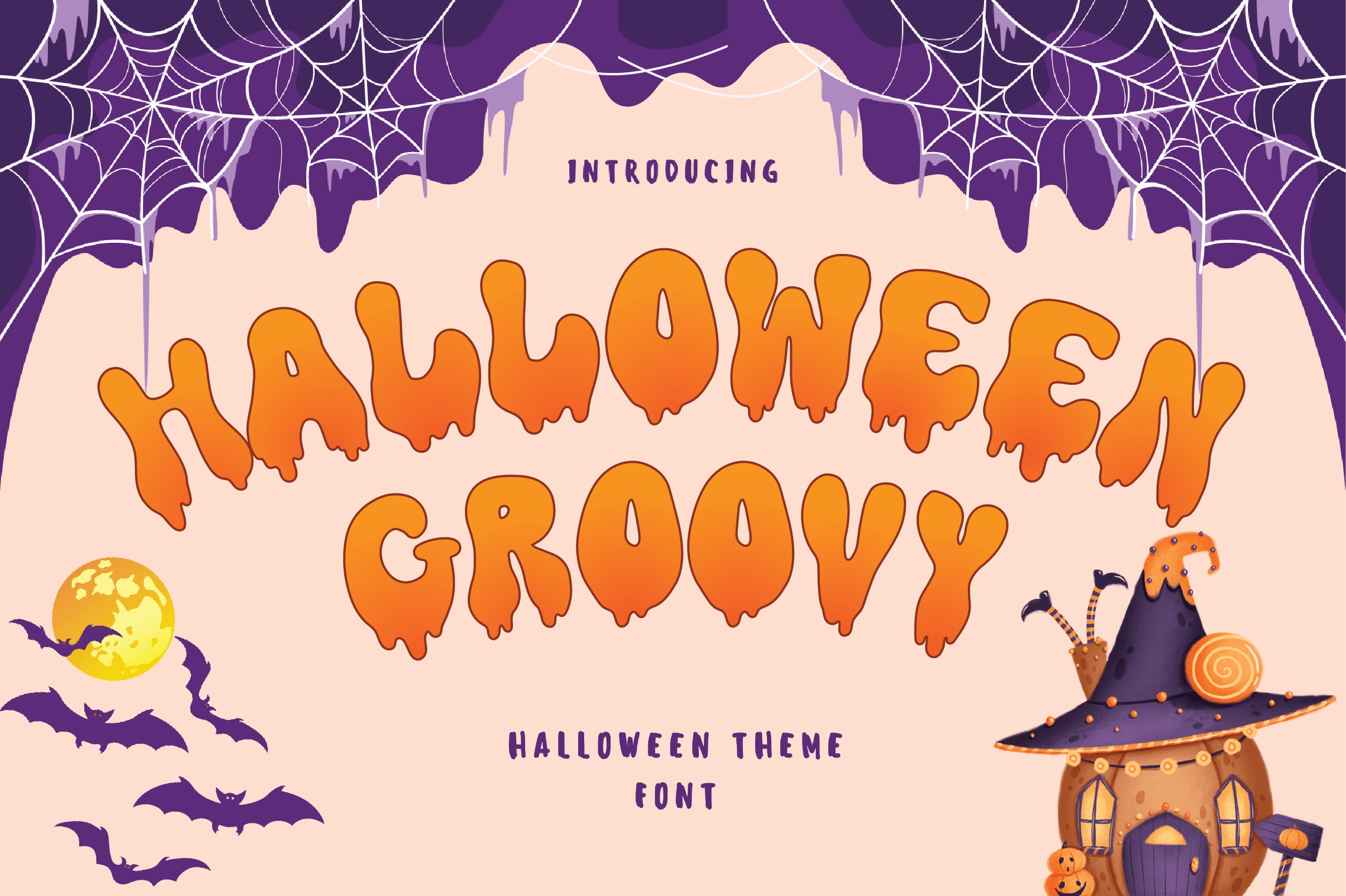 Пример шрифта Halloween Groovy Regular