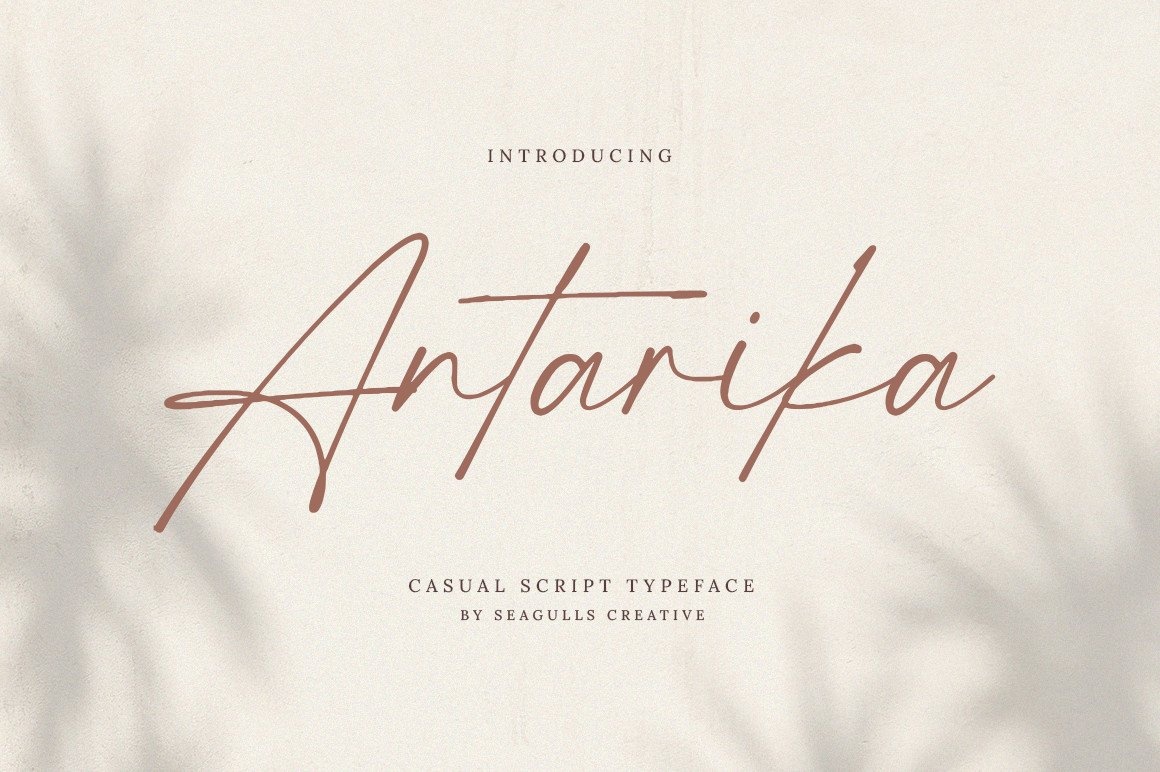Пример шрифта Antarika