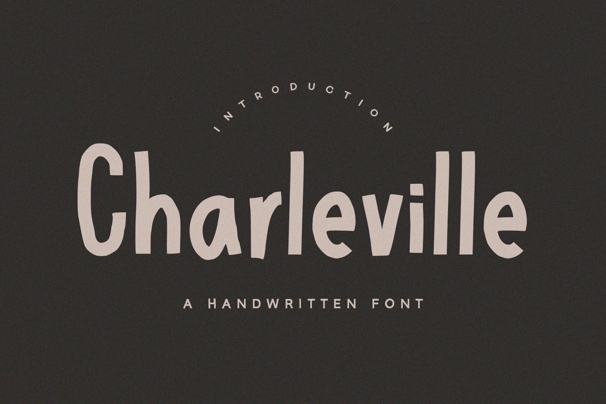 Пример шрифта Charleville Regular
