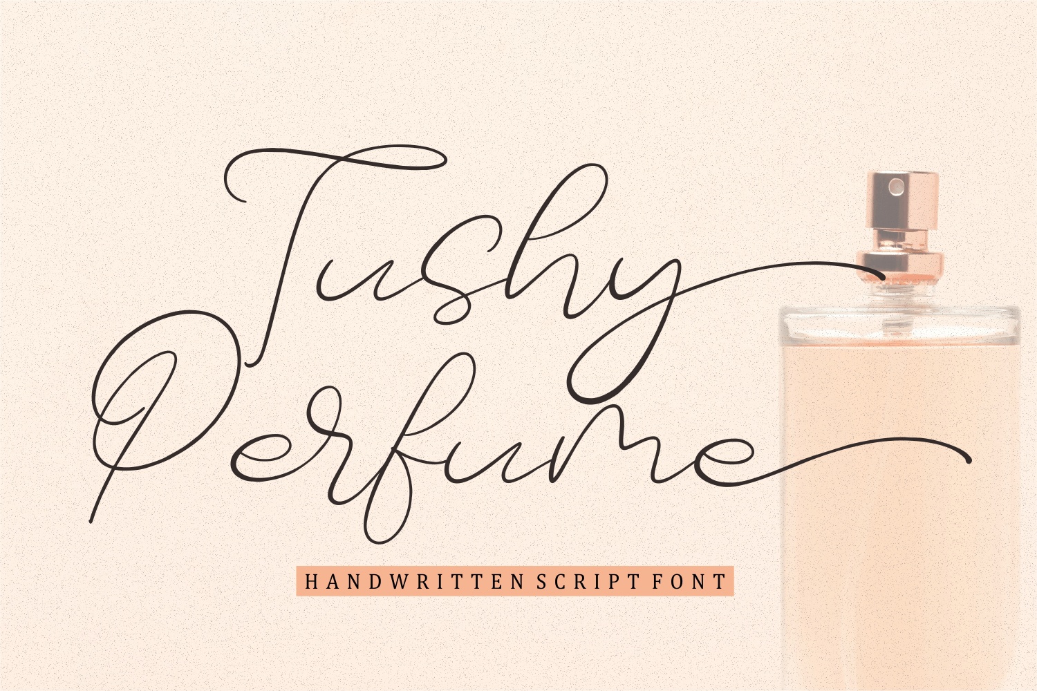 Пример шрифта Tushy Perfume Regular