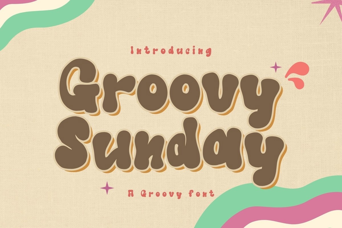 Пример шрифта Groovy Sunday Regular