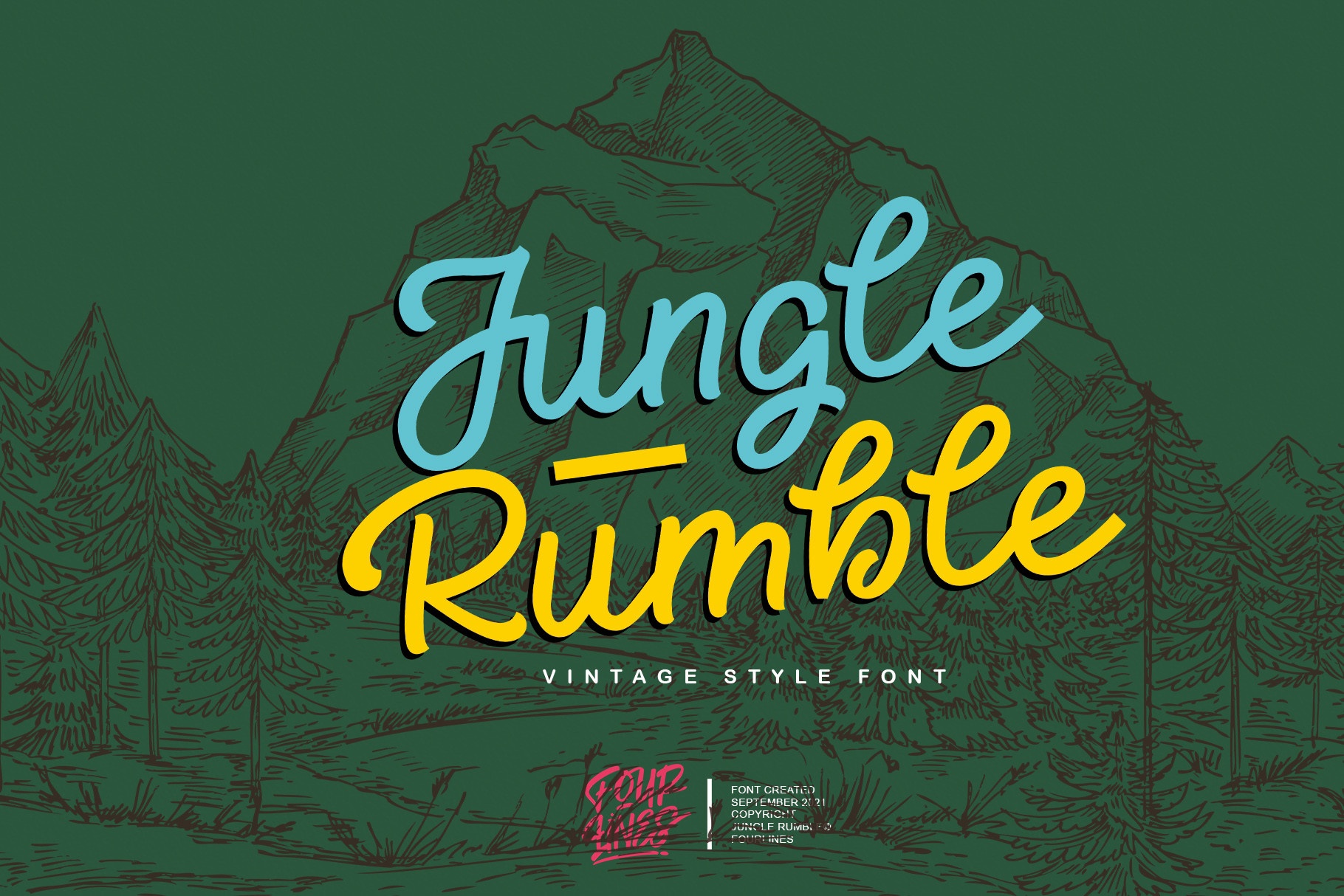 Пример шрифта Jungle Rumble Regular