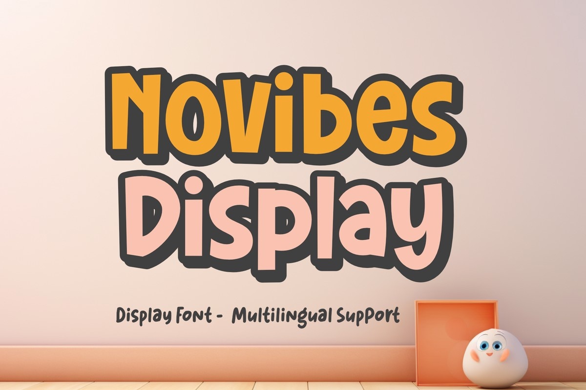 Пример шрифта Novibes Display Regular