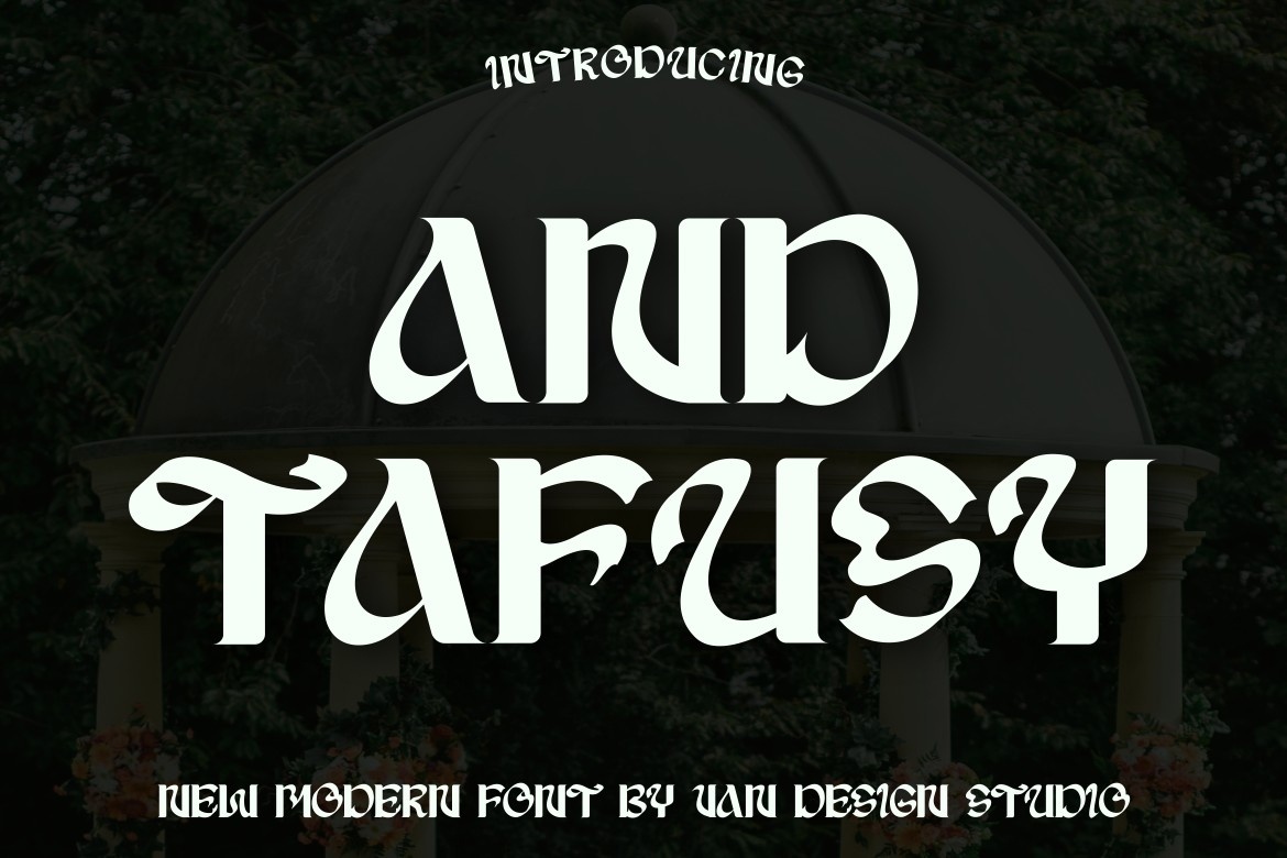 Пример шрифта And Tafusy