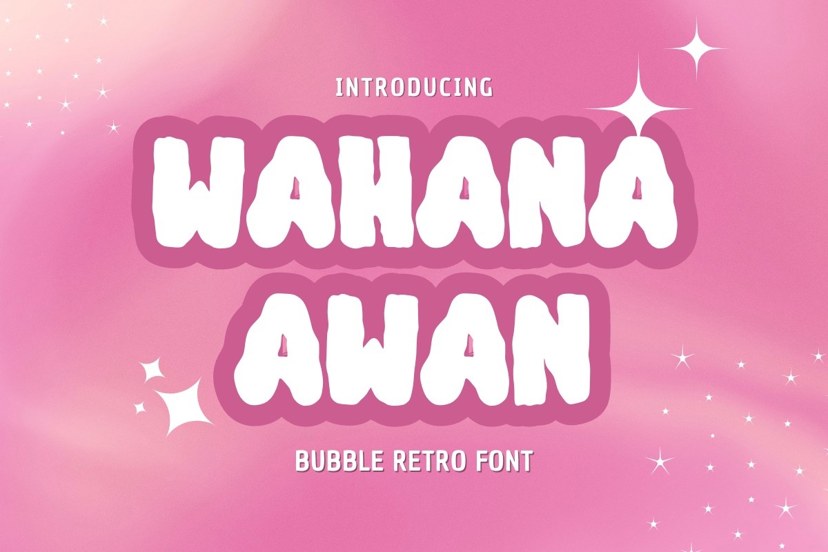 Пример шрифта Wahana Awan
