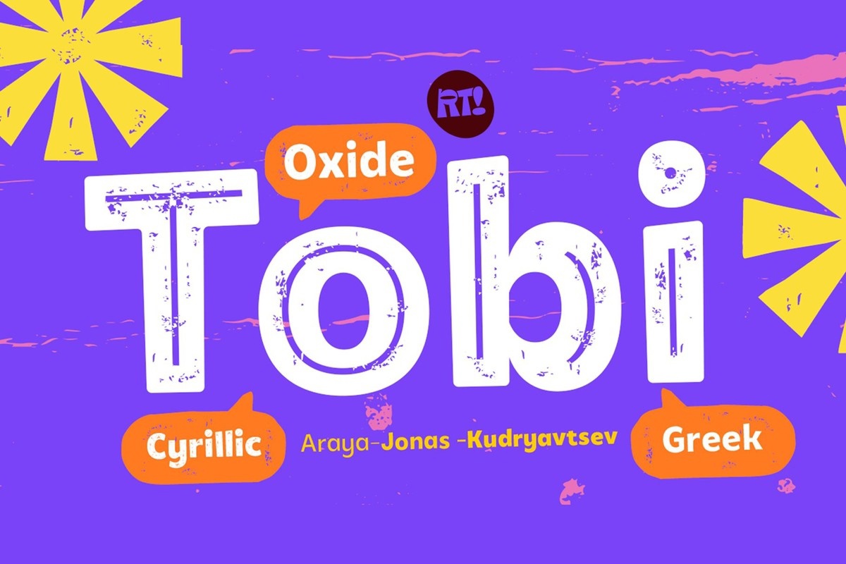 Пример шрифта Tobi Oxide BoldBasic