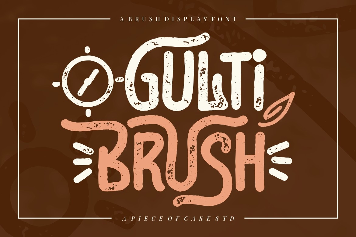 Пример шрифта Gulti Brush Regular