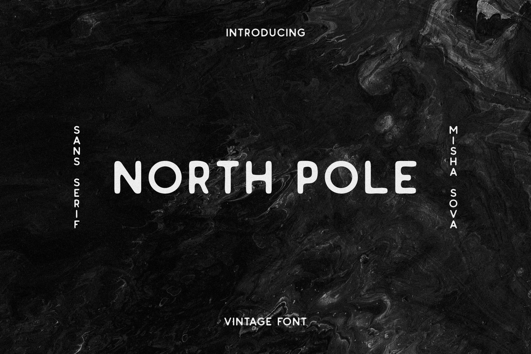 Пример шрифта North Pole