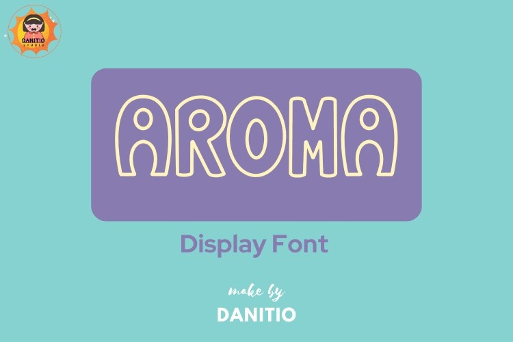 Пример шрифта Aroma
