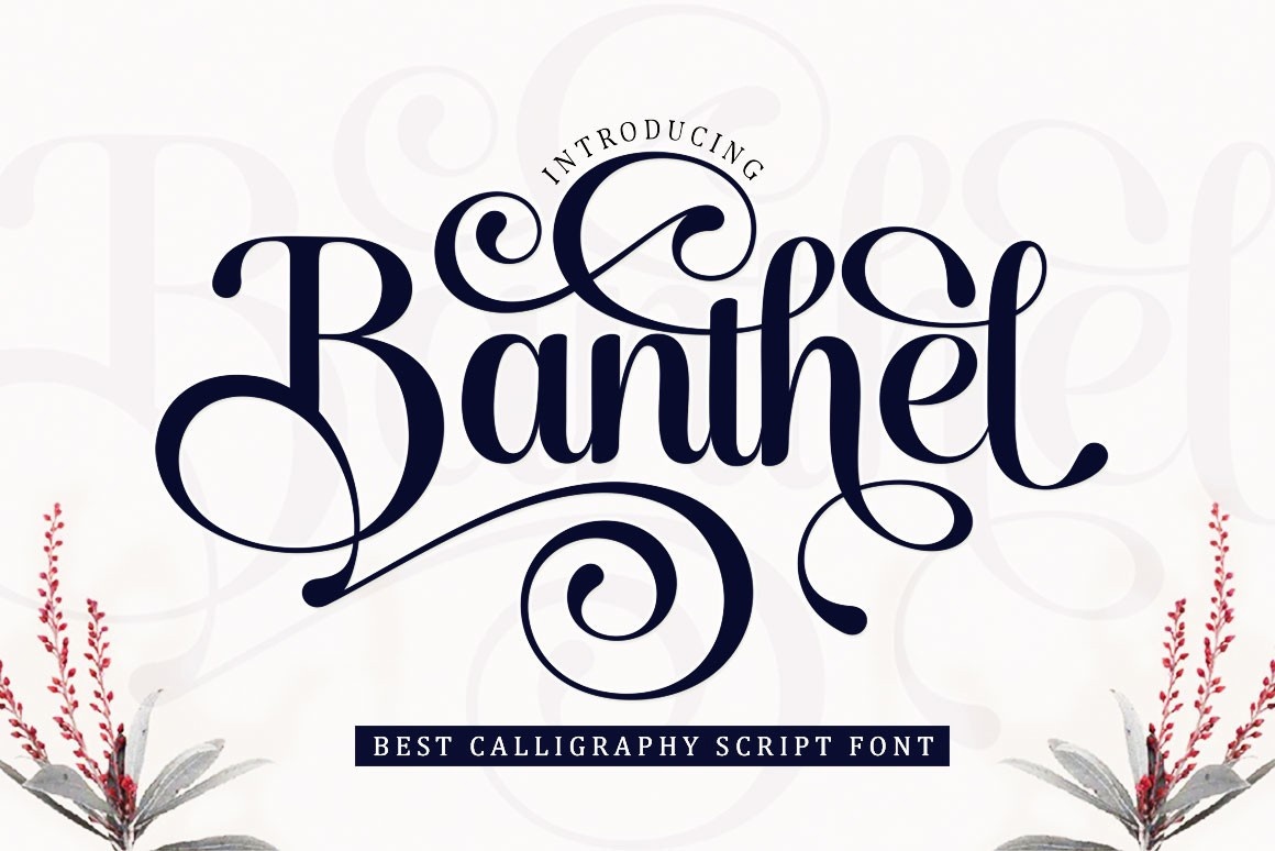 Пример шрифта Banthel