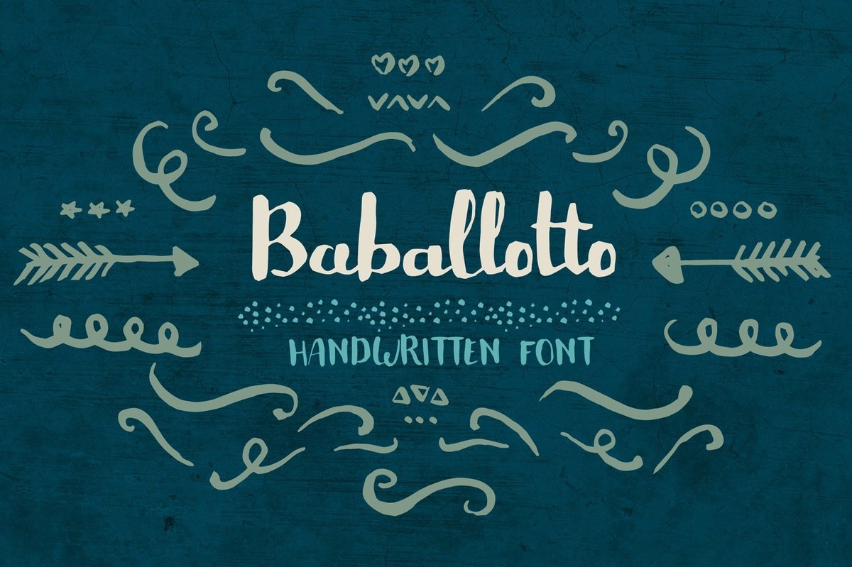 Пример шрифта Baballotto Regular