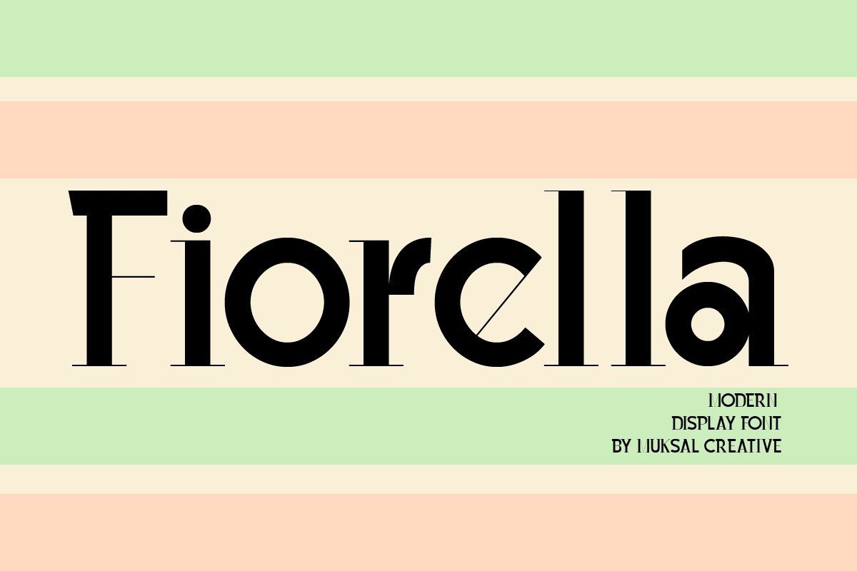 Пример шрифта Fiorella