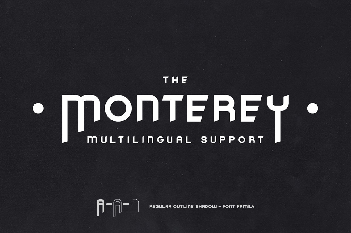 Пример шрифта The Monterey Regular