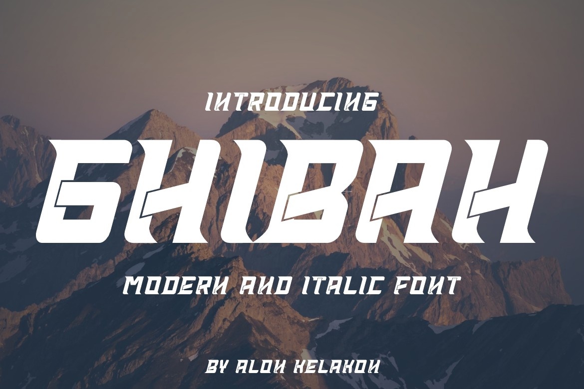 Пример шрифта Ghibah Regular