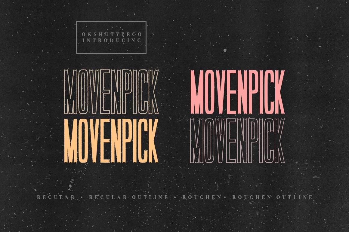 Пример шрифта Movenpick