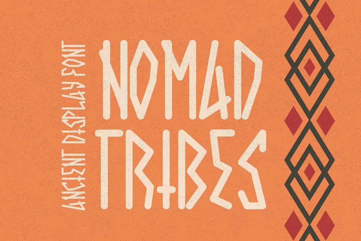 Пример шрифта Nomad Tribes Regular