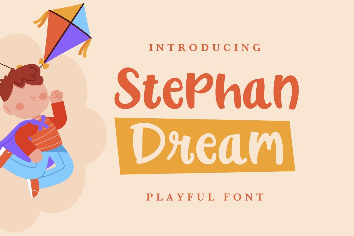 Пример шрифта Stephan Dream