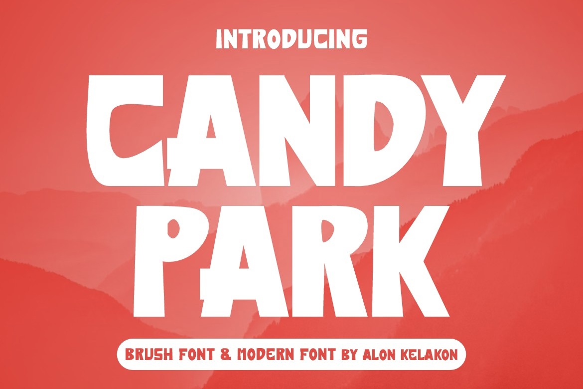Пример шрифта Candy Park Regular