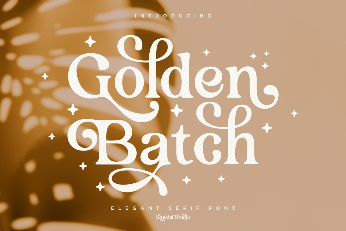 Пример шрифта Golden Batch