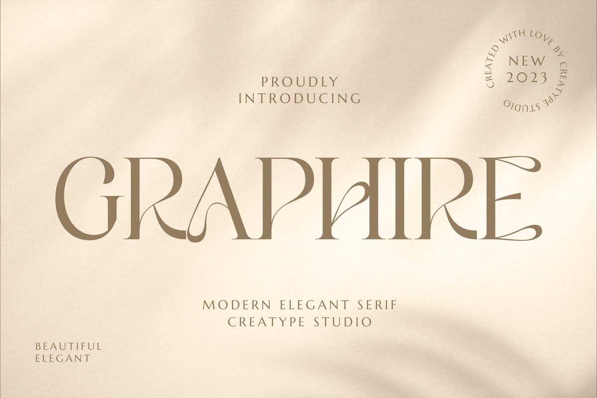 Пример шрифта Graphire