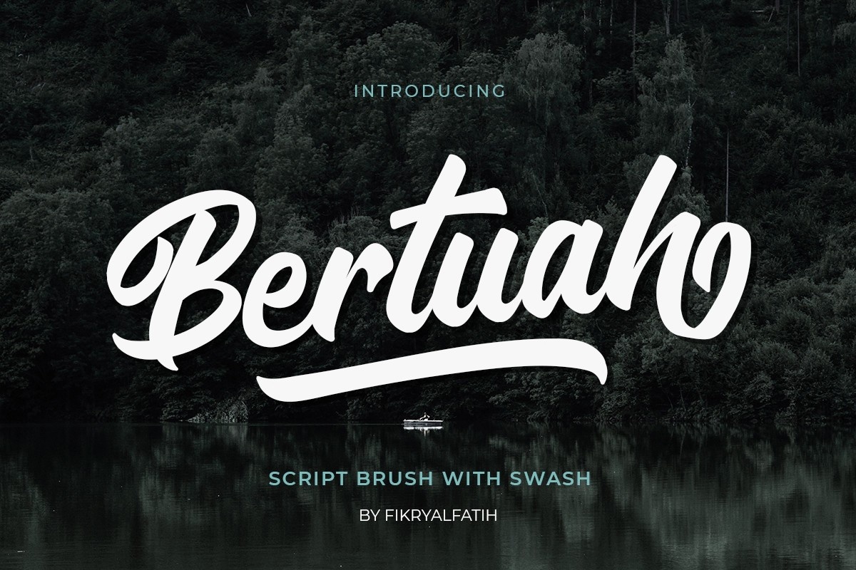 Пример шрифта Bertuah