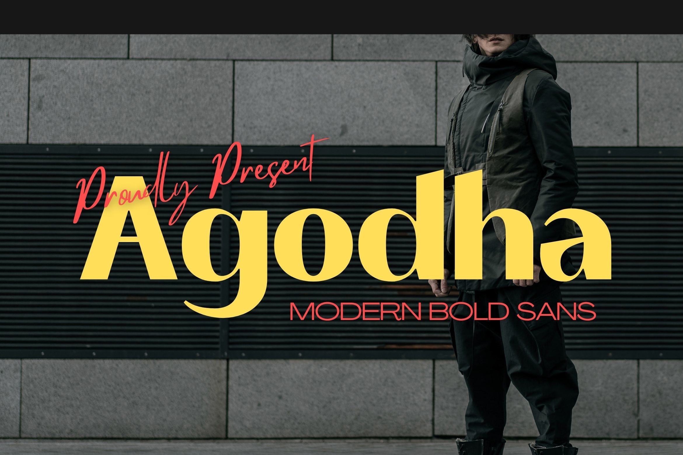 Пример шрифта Agodha
